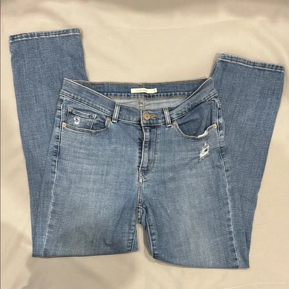 Levi's Blue Straight Leg Jeans Classic Denim - Picture 1 of 5